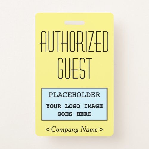 Classy AUTHORIZED GUEST Badge
