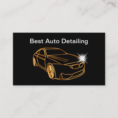 Classy Auto Detailing Business Card Template