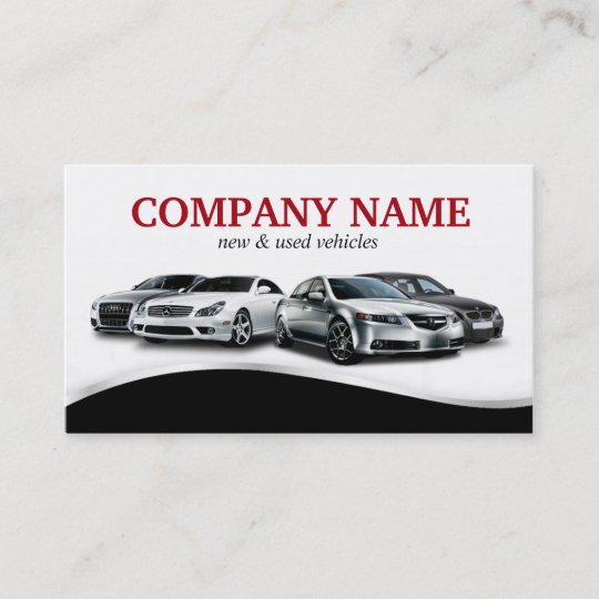 Classy Auto Sales Car Dealer Dealership Business Card