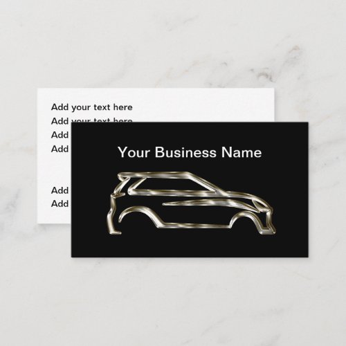 Classy Automotive Business Card Cool Design