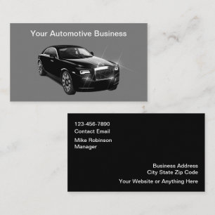 Classy Automotive Business Cards Online Design