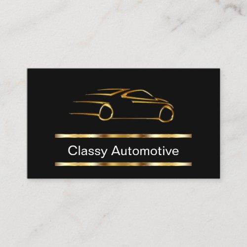 Classy Automotive Car Theme  Business Card