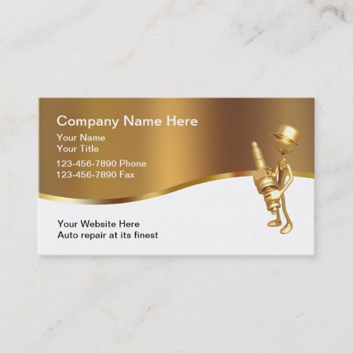 Classy Automotive Industry Theme Business Card