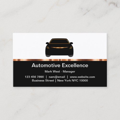 Classy Automotive Services Modern Business Cards