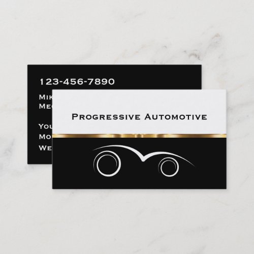 Classy Automotive Theme Business Card