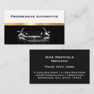 Classy Automotive Theme Business Card