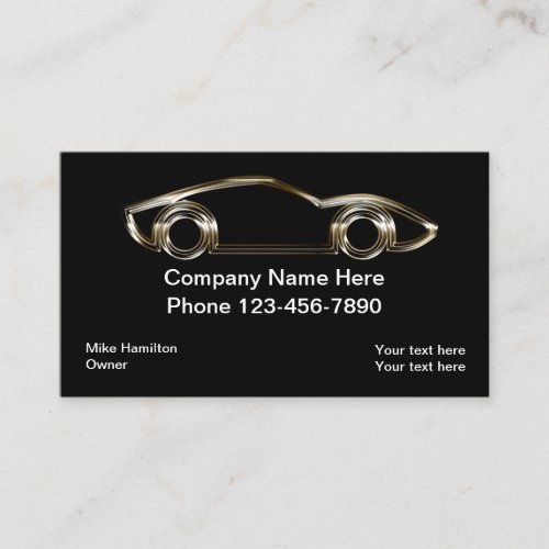 Classy Automotive Themed Business Card