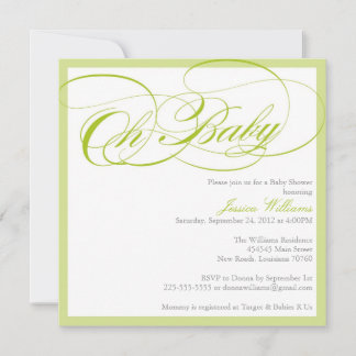 Classy Baby Shower Invitation
