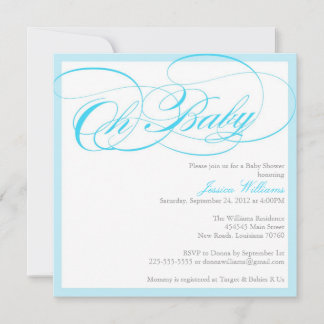 Classy Baby Shower Invitation