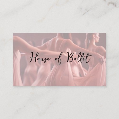 Classy Ballet Instructor Business Cards