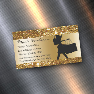 Classy Beauty Fashion Business Card Magnet