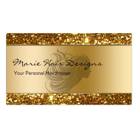 Classy Beauty Hairdresser Business Cards