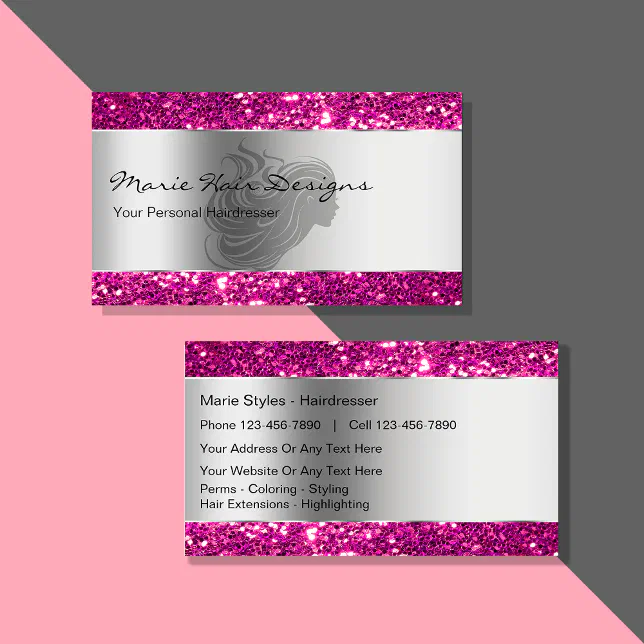 Classy Beauty Hairdresser Business Cards | Zazzle