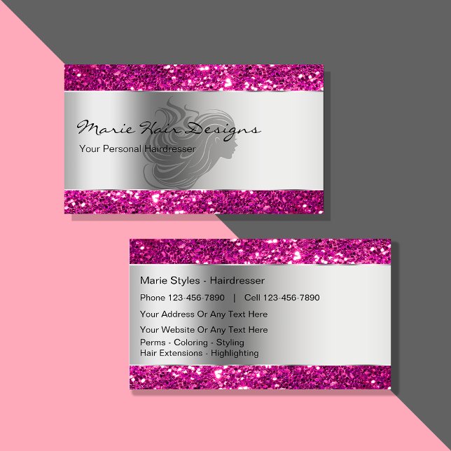 Classy Beauty Hairdresser Business Cards (Creator Uploaded)