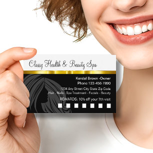 Classy Beauty Health Spa Customer Rewards Cards