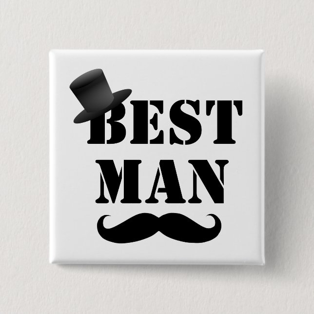 Classy Best Man Button (Front)