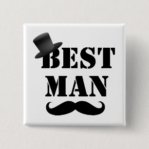 Classy Best Man Button