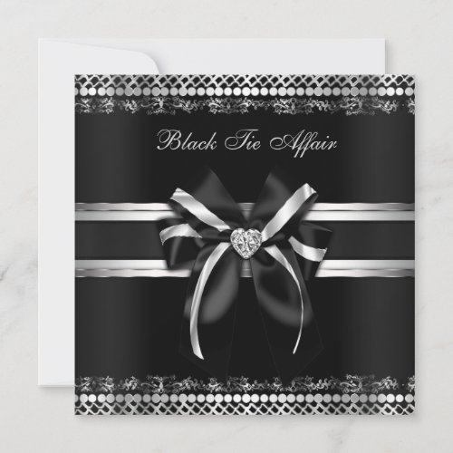Classy Black and Silver Invite
