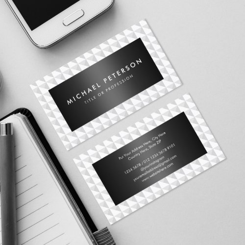 Classy Black and White Business Card