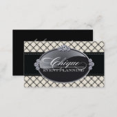 Classy Black and White Business Cards (Front/Back)