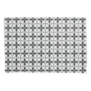 Classy Black and white Shippo Pattern Pillow Case