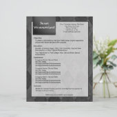 Classy Black Argyle Resume Template (Standing Front)