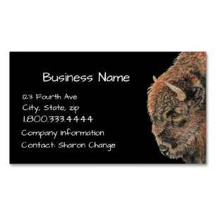 Classy Black Bison, Buffalo Business Card