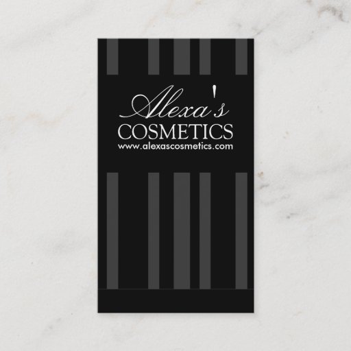 Customizable Classy Black Business Card