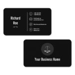Classy Black Business Icons Logo Business Card Classy Black Business Icons Logo Business Card