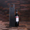 Classy Black Faux Leather Wine Bottle Holder