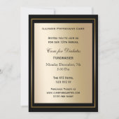 classy Black Gold Corporate party Invitation (Front)
