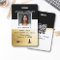 Classy Black & Gold Custom Notary ID 