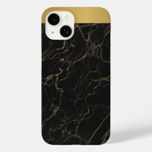 Classy Black Gold Marble Pattern iPhone / Android Case-Mate iPhone 14 Case
