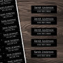 Classy black or any color name number waterproof labels