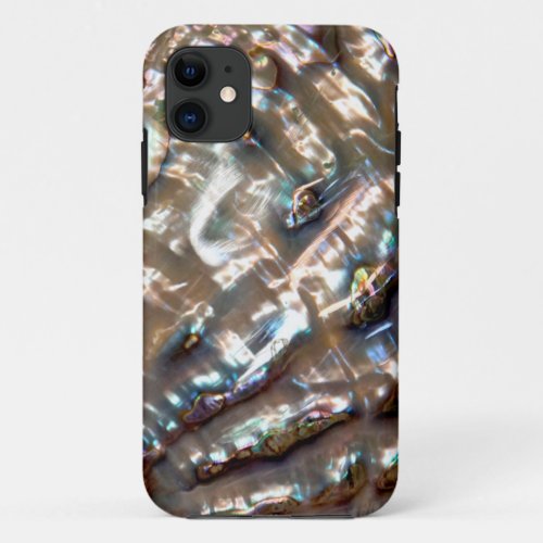 Classy Bling Abalone Shell Design iPhone 11 Case