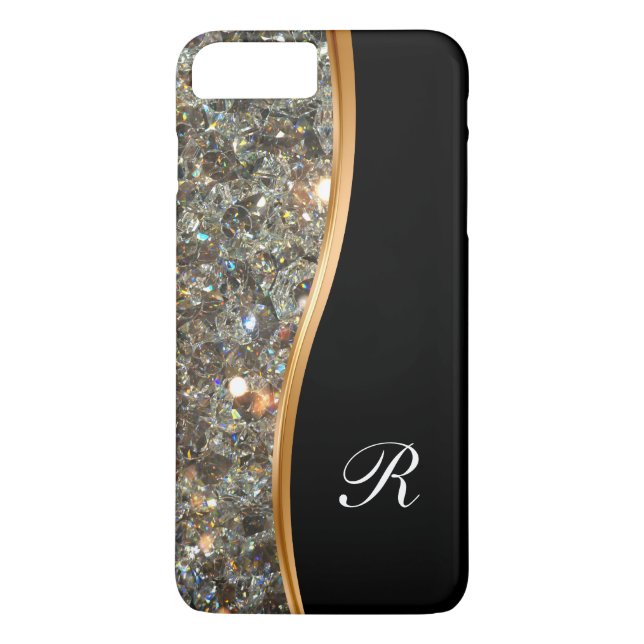 Classy Bling Monogram Case (Back)