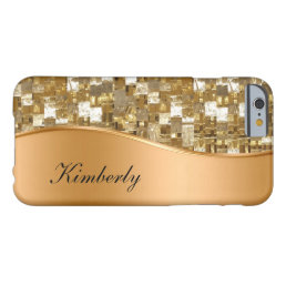 Classy Bling Monogram Design Barely There iPhone 6 Case