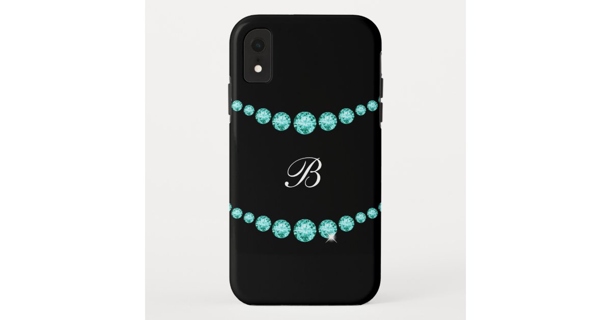 Classy Bling Monogram Style Case Mate Iphone Case Zazzle