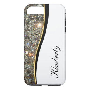 Classy Bling Monogram Style iPhone 8 Plus/7 Plus Case