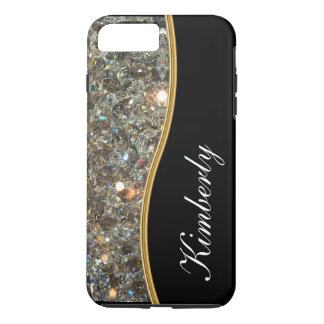 Classy Bling Monogram Style iPhone 7 Plus Case