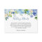 Classy Blue Hydrangeas Floral Wedding Info Details