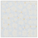 Classy Blue White Daisy Flowers Fabric