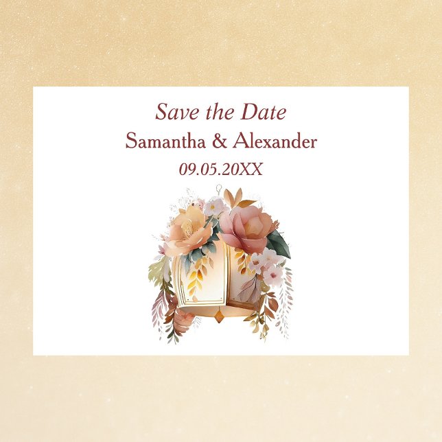 Classy Bohemian Floral Save the Date (Creator Uploaded)