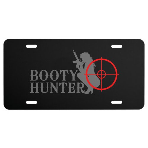 Classy Booty Hunter License Plate