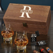 Classy Box Set w/ Cigar Cutter & Whiskey Snifters (Front)