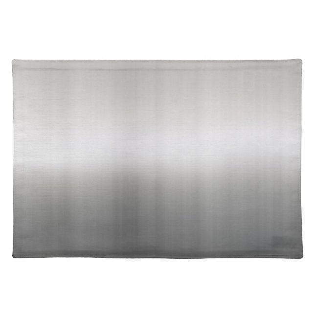 Classy Brushed Aluminum Cloth Placemat (Front)