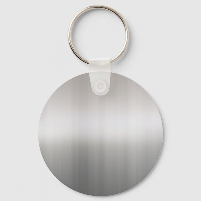Classy Brushed Aluminum Keychain (Front)