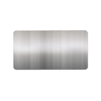 Classy Brushed Aluminum Label