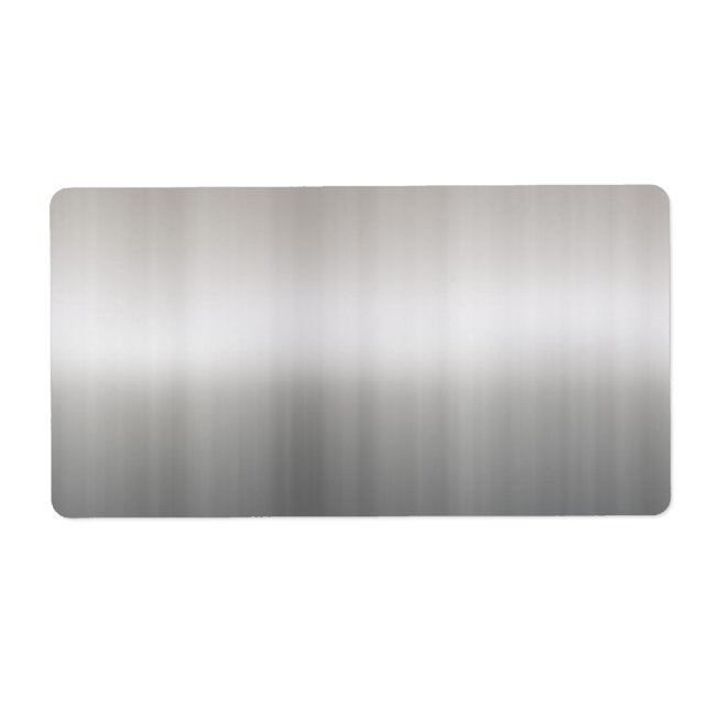 Classy Brushed Aluminum Label (Front)