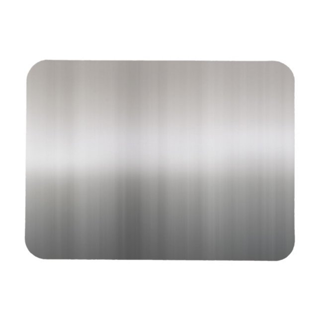 Classy Brushed Aluminum Magnet (Horizontal)